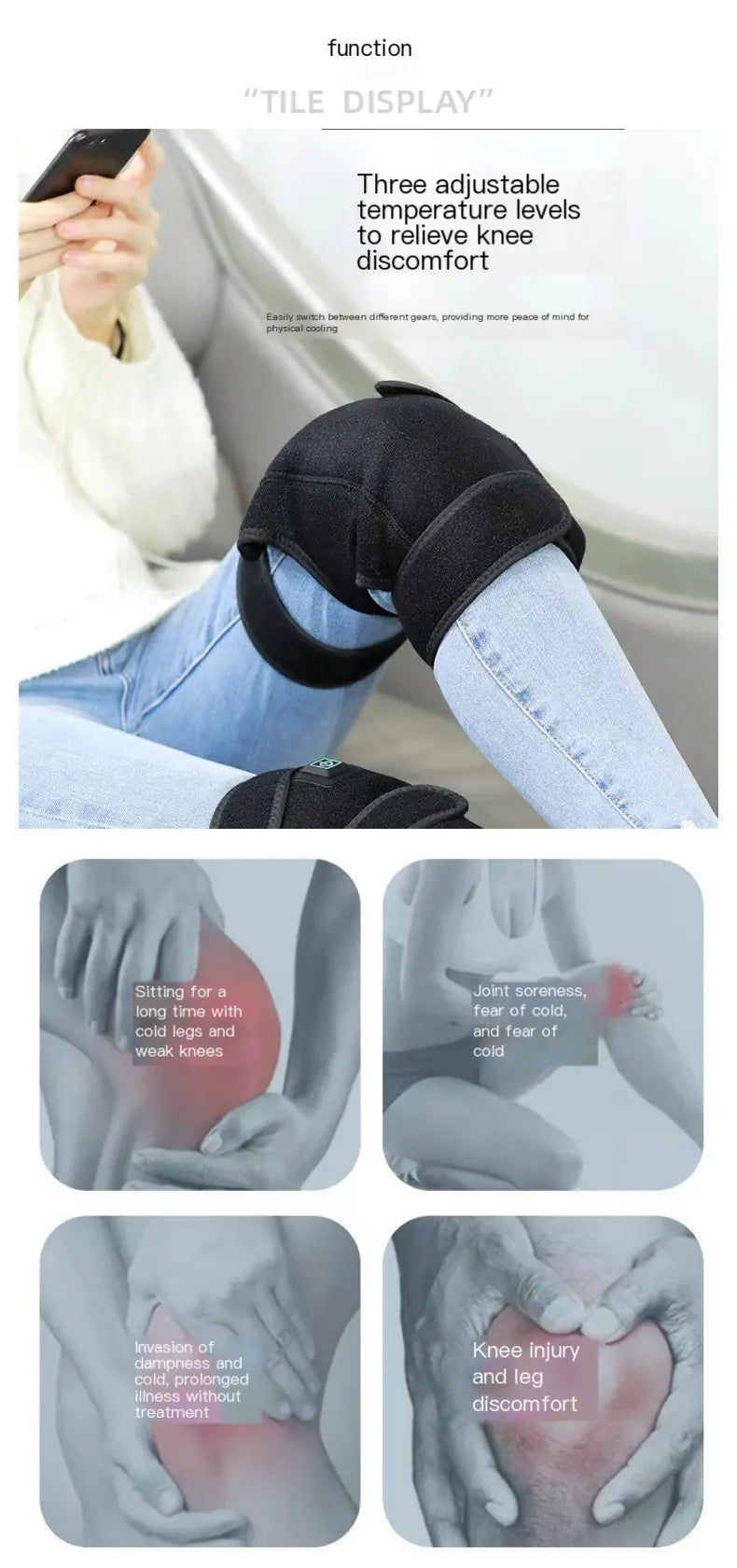 Heated USB Knee Comfort Pads