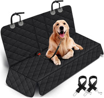 Dog Car Seat Cover, Back Seat Cover  for Dogs Pet Car Seat Protector Waterproof Bench Car Seat Cover, Non-Slip Reat Seat Cover Fits Middle Armrest for Most Cars Trucks Suvs - Black